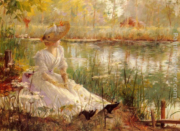 Charles James Theriat A Beauty By A River